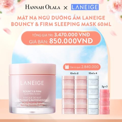  A435_DEAL 3: MẶT NẠ NGỦ DƯỠNG ẨM LANEIGE BOUNCY & FIRM SLEEPING MASK 60ML 