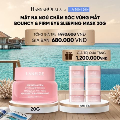  MẶT NẠ NGỦ CHĂM SÓC VÙNG MẮT LANEIGE BOUNCY & FIRM EYE SLEEPING MASK 20G 