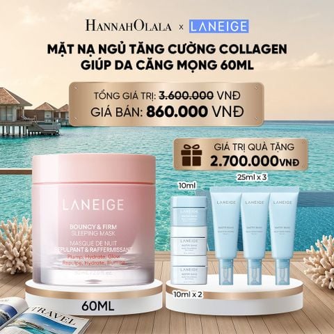  MẶT NẠ NGỦ DƯỠNG ẨM LANEIGE BOUNCY & FIRM SLEEPING MASK 60ML TĂNG CƯỜNG COLLAGEN VÀ CHĂM SÓC DA_ D432 