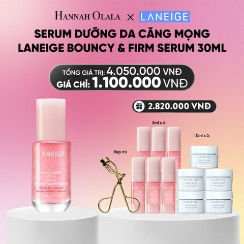  SERUM TĂNG CƯỜNG COLLAGEN, LÀM MỜ DẤU HIỆU LÃO HÓA, GIÚP DA CĂNG SÁNG LANEIGE BOUNCY & FIRM SERUM 30ML_A1258 
