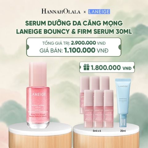  SERUM TĂNG CƯỜNG COLLAGEN LÀM MỜ DẤU HIỆU LÃO HÓA GIÚP DA CĂNG SÁNG LANEIGE BOUNCY & FIRM SERUM 30ML - A1642 