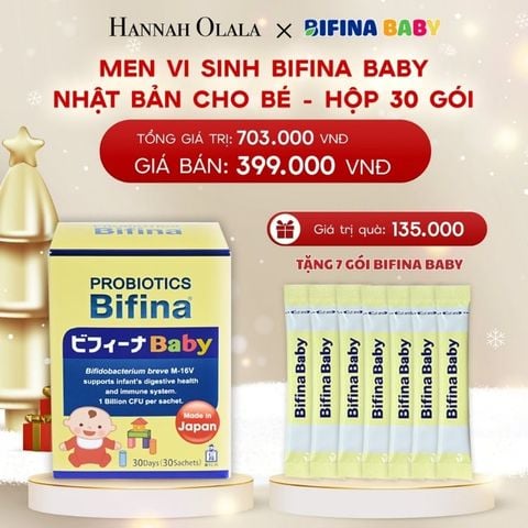  A1432_DEAL 1: MEN VI SINH BIFINA BABY NHẬT BẢN CHO BÉ HỘP 30 GÓI 