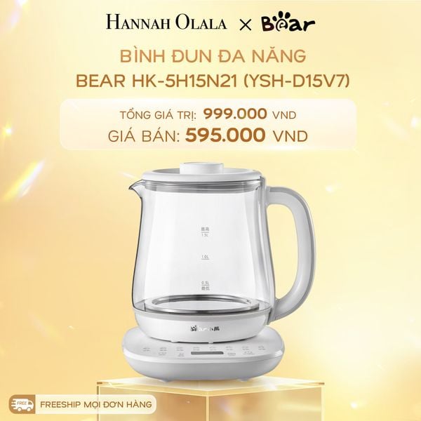  C562_DEAL 11: BÌNH ĐUN ĐA NĂNG BEAR HK-5H15N21 (YSH-D15V7) 