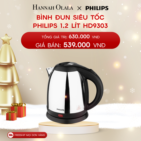  A506_DEAL 19: BÌNH ĐUN SIÊU TỐC PHILIPS 1.2 LÍT HD9303 