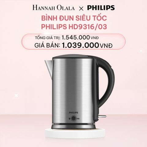  E795_DEAL 19: BÌNH ĐUN SIÊU TỐC PHILIPS HD9316/03 
