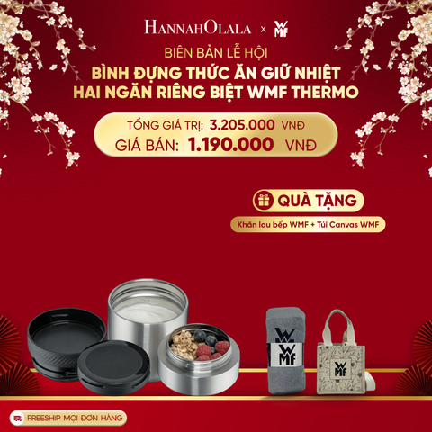  DEAL 13: BÌNH ĐỰNG THỨC ĂN GIỮ NHIỆT HAI NGĂN RIÊNG BIỆT WMF THERMO 