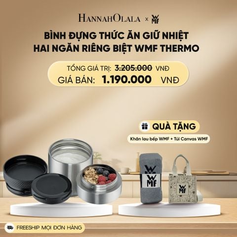  DEAL 13: BÌNH ĐỰNG THỨC ĂN GIỮ NHIỆT HAI NGĂN RIÊNG BIỆT WMF THERMO 