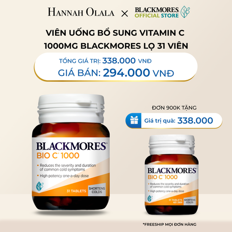  DEAL 5: VIÊN UỐNG BỔ SUNG VITAMIN C BLACKMORES BIO C 1000MG LỌ 31 VIÊN 