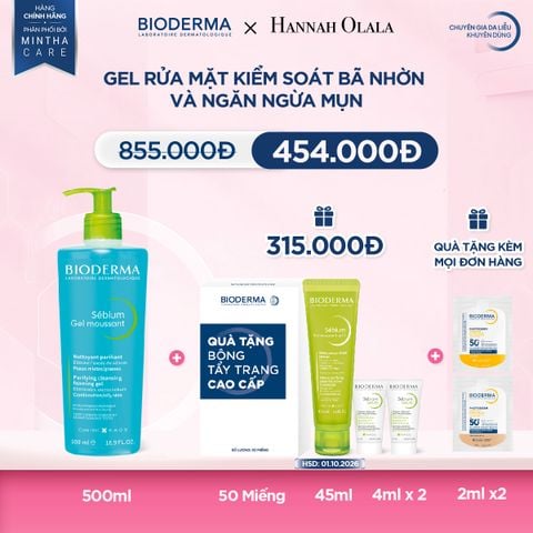  DEAL 8: GEL RỬA MẶT KIỂM SOÁT BÃ NHỜN VÀ NGĂN NGỪA MỤN 