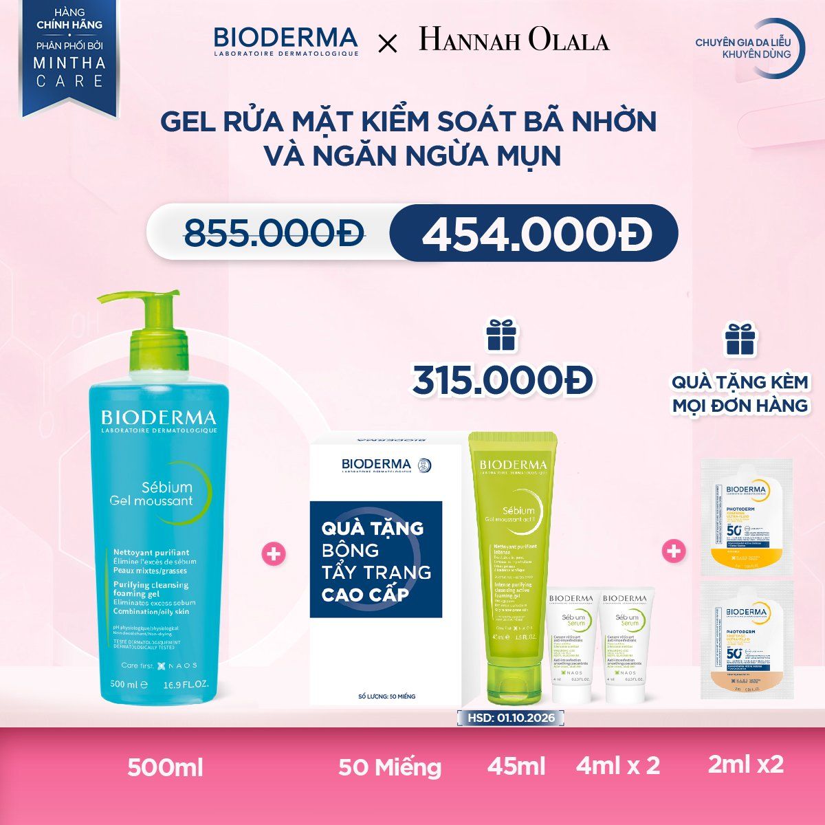  DEAL 8: GEL RỬA MẶT KIỂM SOÁT BÃ NHỜN VÀ NGĂN NGỪA MỤN 