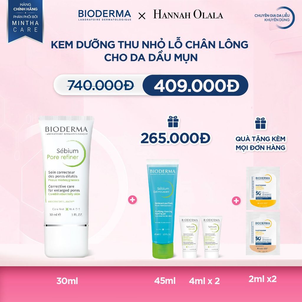  DEAL 9: KEM DƯỠNG THU NHỎ LỖ CHÂN LÔNG CHO DA DẦU MỤN 