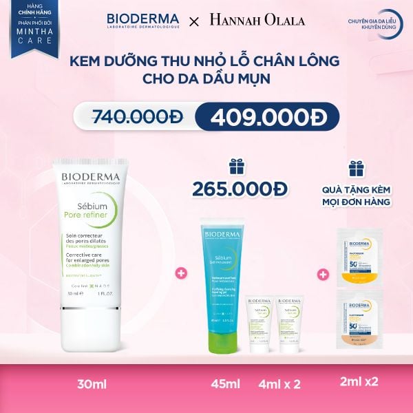  DEAL 9: KEM DƯỠNG THU NHỎ LỖ CHÂN LÔNG CHO DA DẦU MỤN 