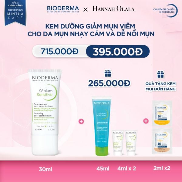  DEAL 10: KEM DƯỠNG GIẢM MỤN VIÊM CHO DA MỤN NHẠY CẢM VÀ DỄ NỔI MỤN 