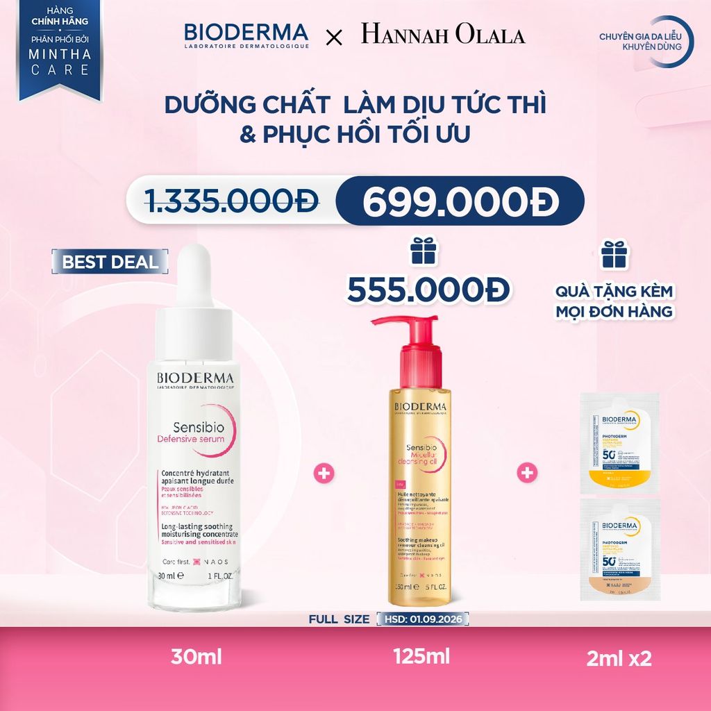  DEAL 12: DƯỠNG CHẤT LÀM DỊU TỨC THÌ & PHỤC HỒI TỐI ƯU 