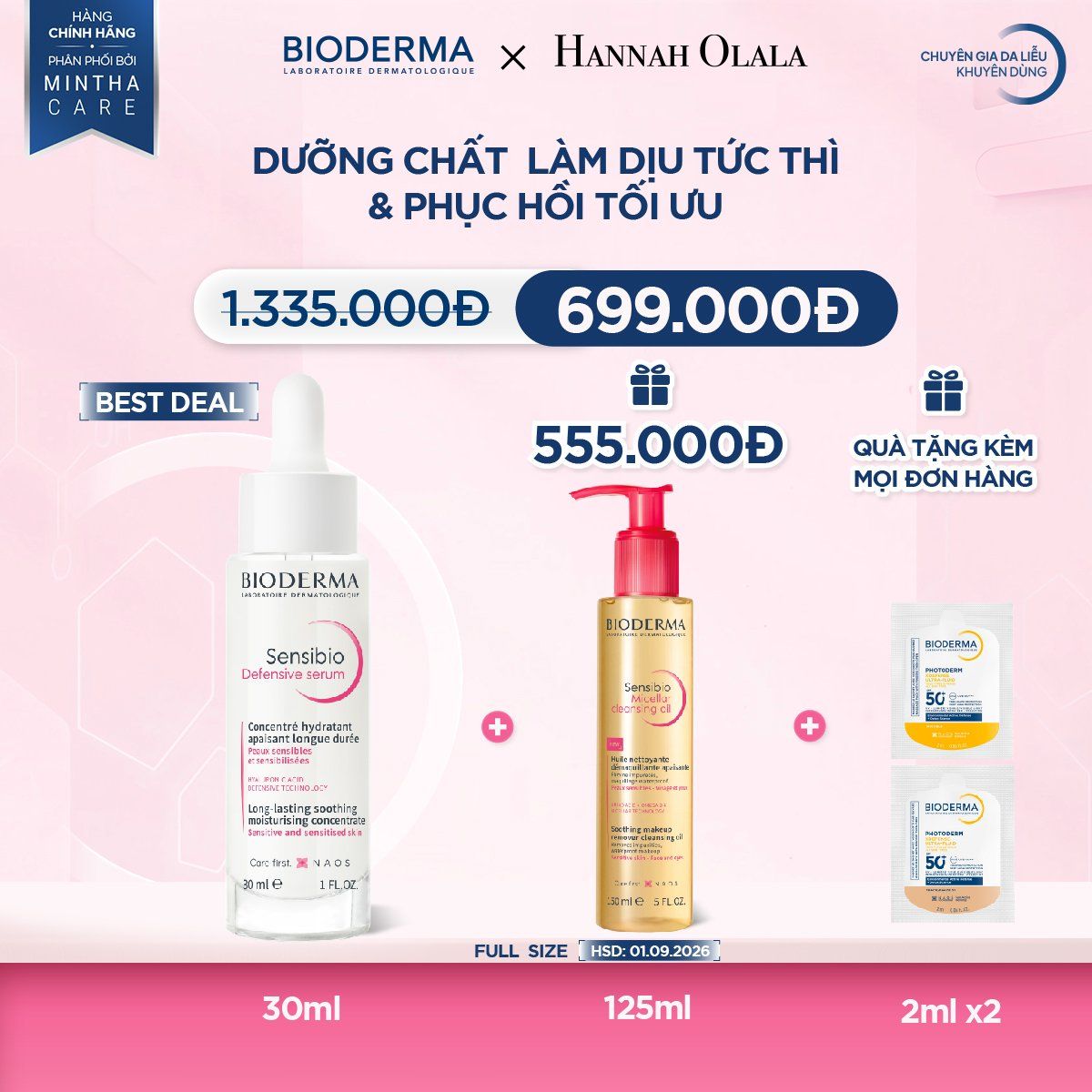  DEAL 12: DƯỠNG CHẤT LÀM DỊU TỨC THÌ & PHỤC HỒI TỐI ƯU 