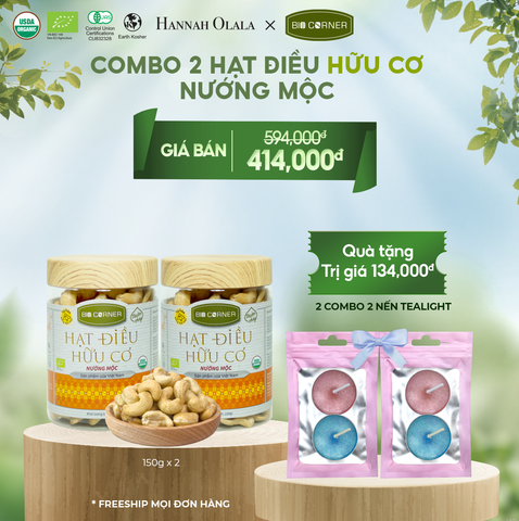  DEAL 5: COMBO 2 HẠT ĐIỀU NƯỚNG MỘC (150G) 
