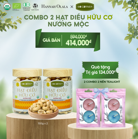  T5_DEAL 5: COMBO 2 HẠT ĐIỀU NƯỚNG MỘC (150G) 