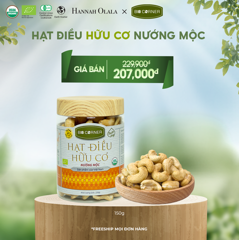  DEAL 9: 1 Hộp Hạt Điều Hữu Cơ (150g) (vị tùy chọn) 