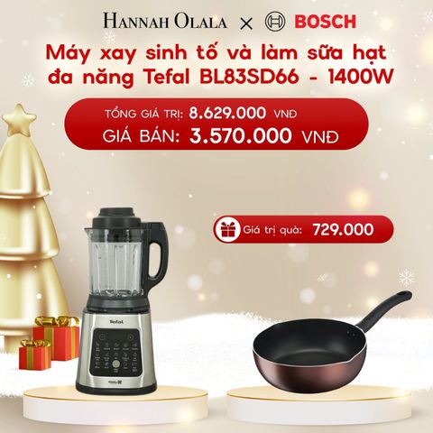  A1163_DEAL 7.1: MÁY XAY SINH TỐ VÀ LÀM SỮA HẠT ĐA NĂNG TEFAL BL83SD66 - 1400W 