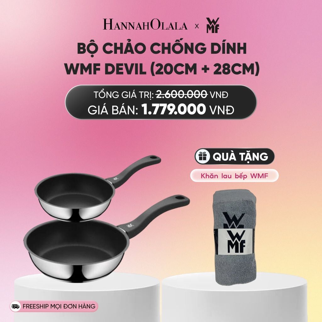  BỘ CHẢO CHỐNG DÍNH WMF DEVIL (20CM + 28CM)_A157 