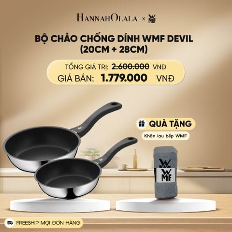  DEAL 6: BỘ CHẢO CHỐNG DÍNH WMF DEVIL (20CM + 28CM) 