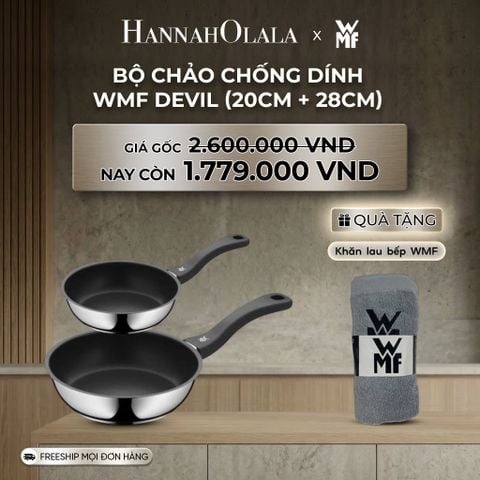 B173_DEAL 6: BỘ CHẢO CHỐNG DÍNH WMF DEVIL (20CM + 28CM) 