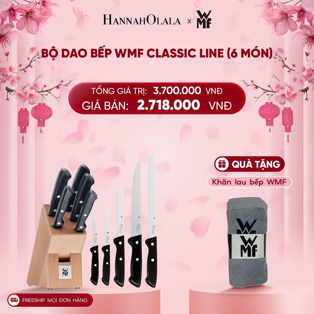  DEAL 12: BỘ DAO BẾP WMF CLASSIC LINE (6 MÓN) 