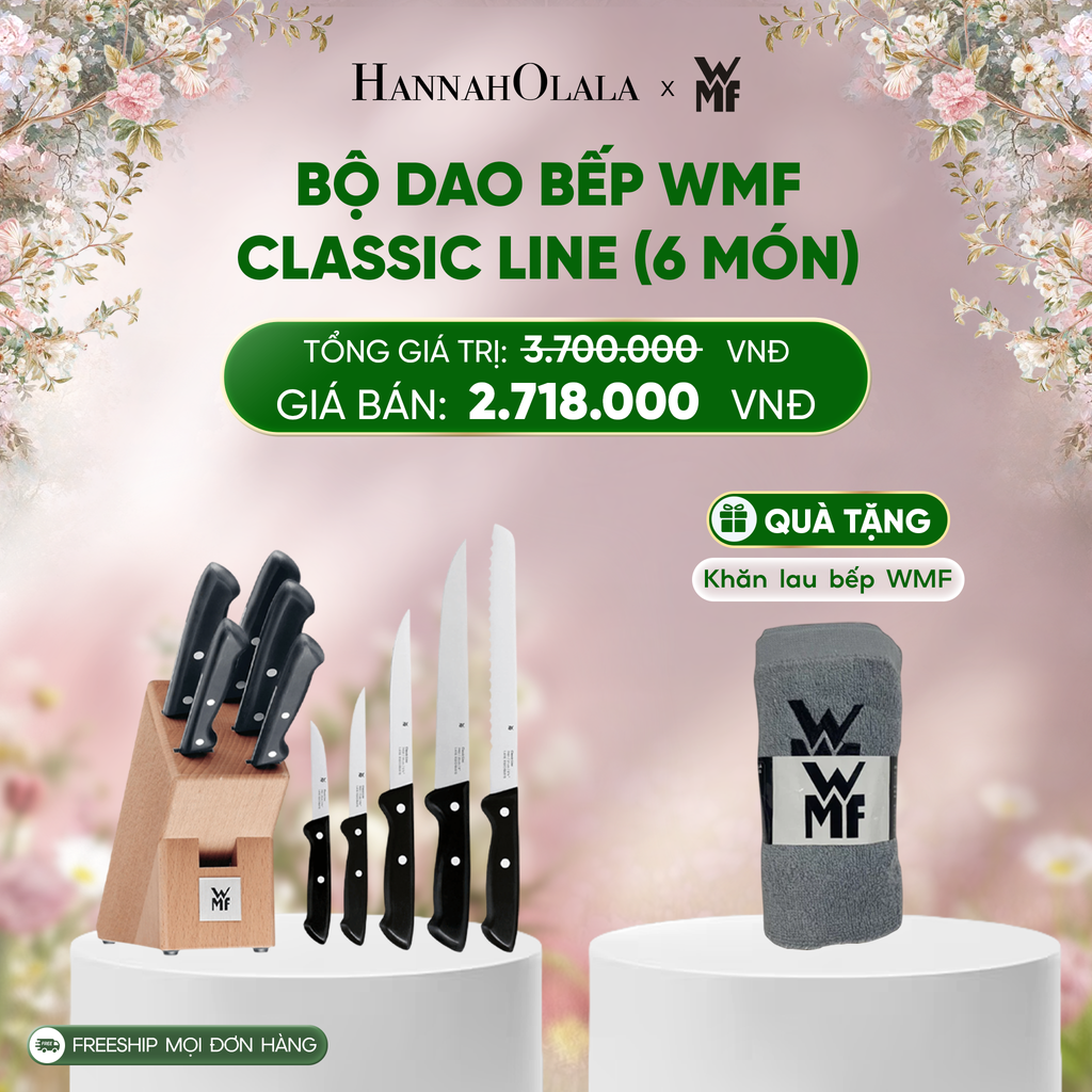  E121_DEAL 12: BỘ DAO BẾP WMF CLASSIC LINE (6 MÓN) 