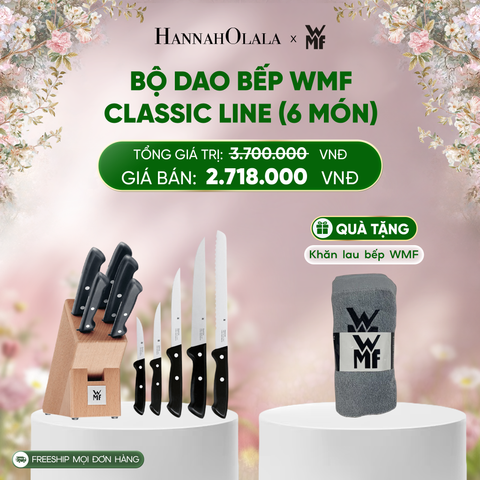  E121_DEAL 12: BỘ DAO BẾP WMF CLASSIC LINE (6 MÓN) 