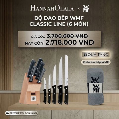  B160_DEAL 12: BỘ DAO BẾP WMF CLASSIC LINE (6 MÓN) 
