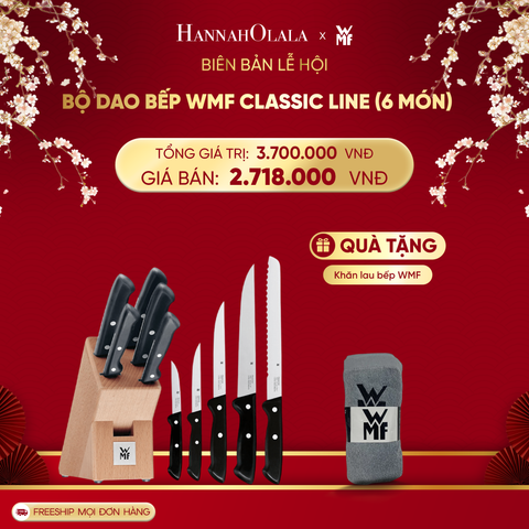  DEAL 12: BỘ DAO BẾP WMF CLASSIC LINE (6 MÓN) 
