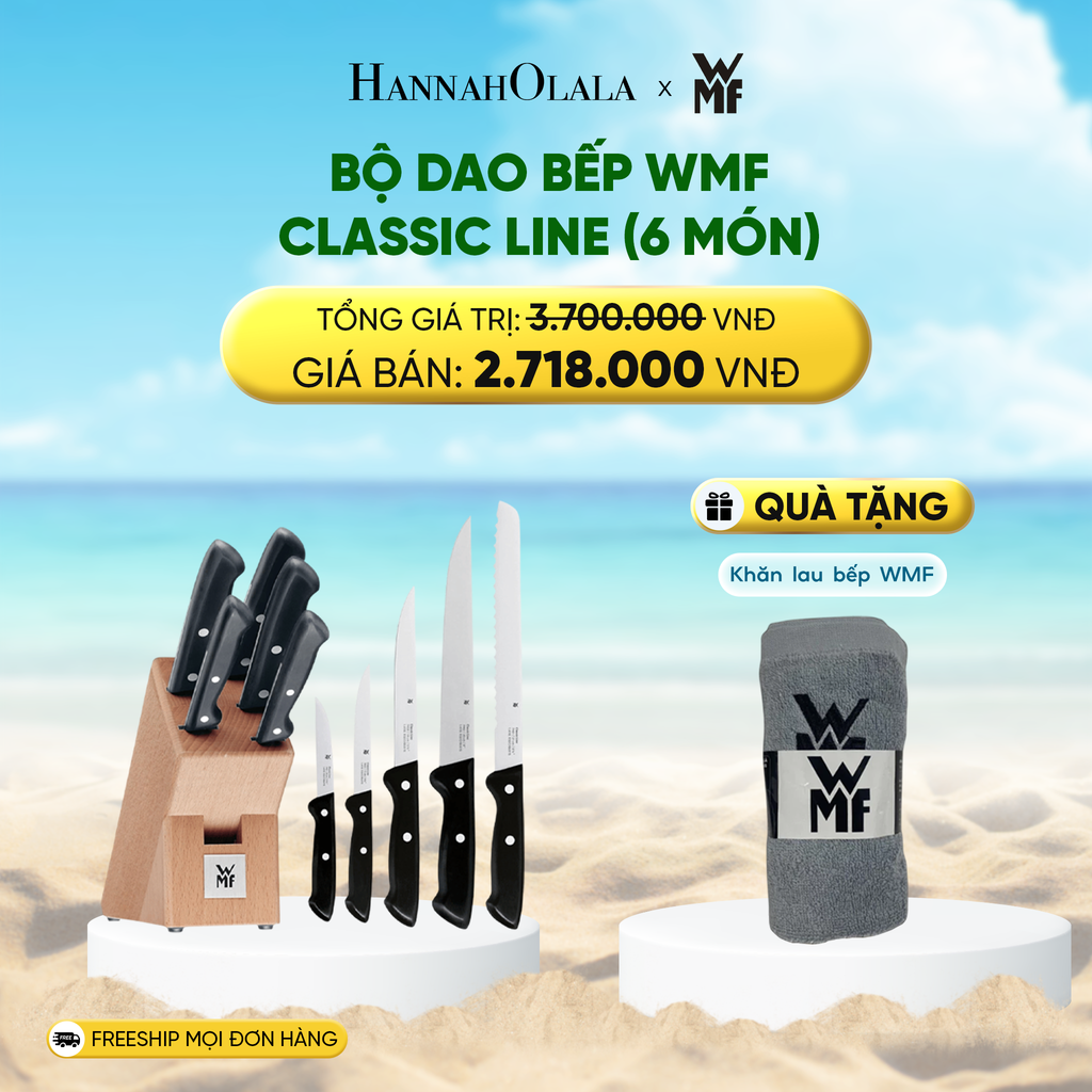  DEAL 12: BỘ DAO BẾP WMF CLASSIC LINE (6 MÓN) 