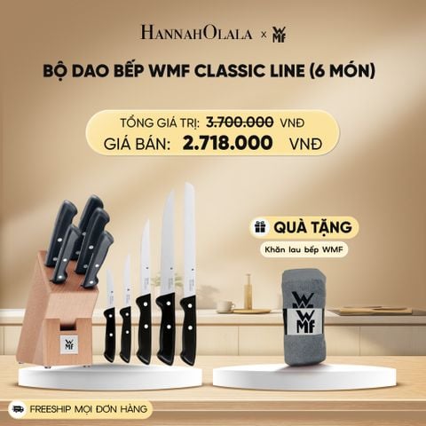  DEAL 12: BỘ DAO BẾP WMF CLASSIC LINE (6 MÓN) 