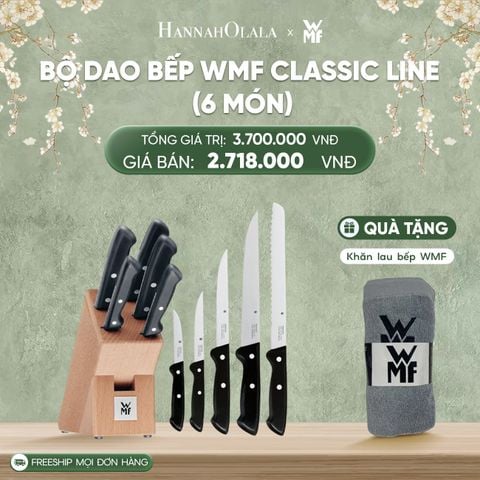  DEAL 12: BỘ DAO BẾP WMF CLASSIC LINE (6 MÓN) 