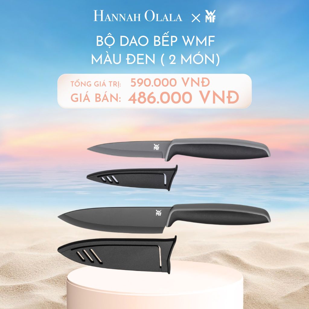  C776_DEAL 3: BỘ DAO BẾP WMF MÀU ĐEN ( 2 MÓN) 