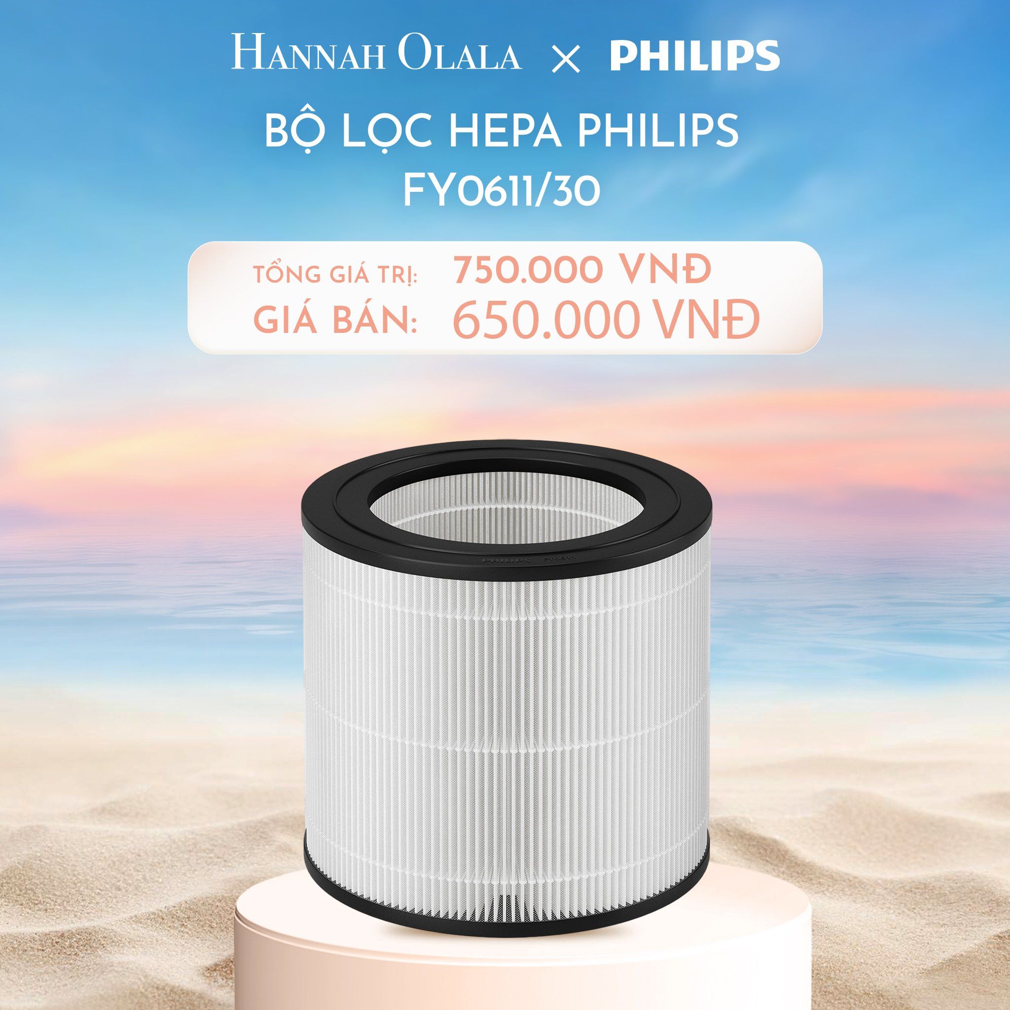  C763_DEAL 19: BỘ LỌC HEPA PHILIPS FY0611/30 