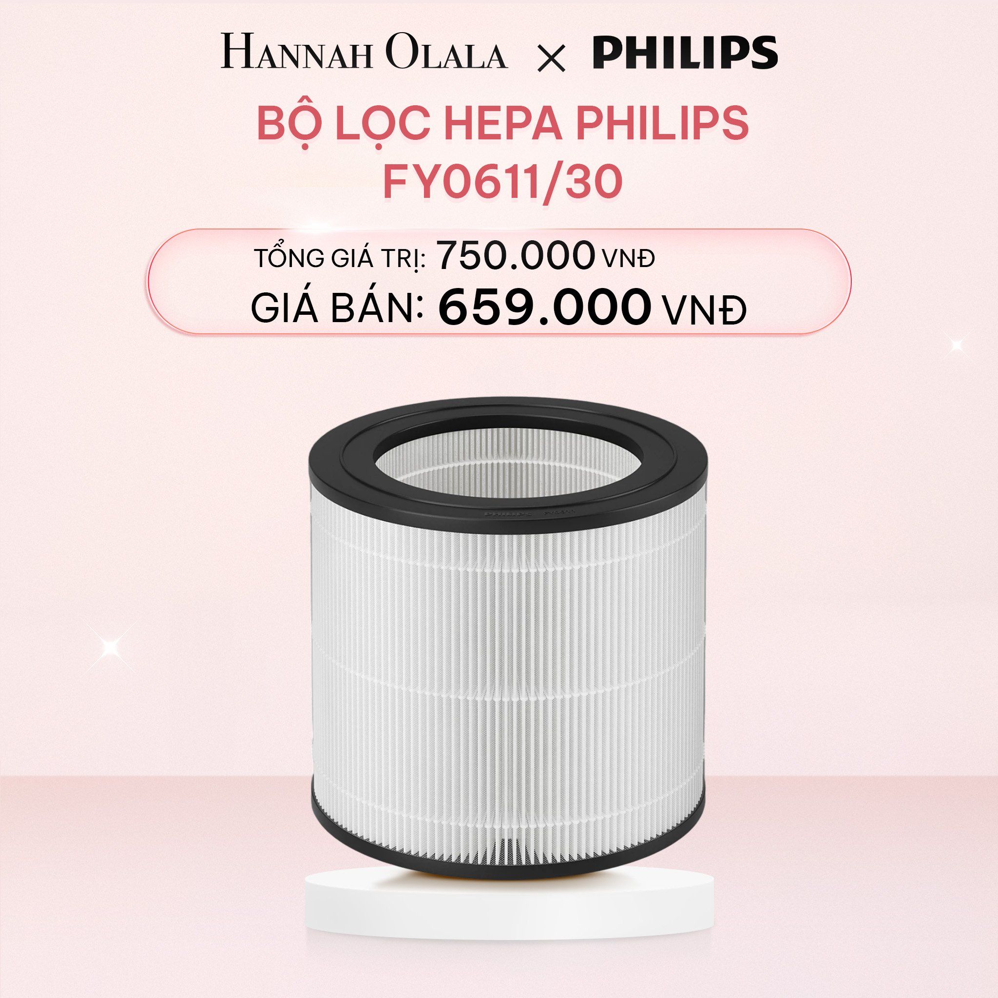  E779_DEAL 3: BỘ LỌC HEPA PHILIPS FY0611/30 