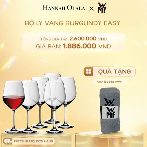  DEAL 10: BỘ LY VANG BURGUNDY EASY 