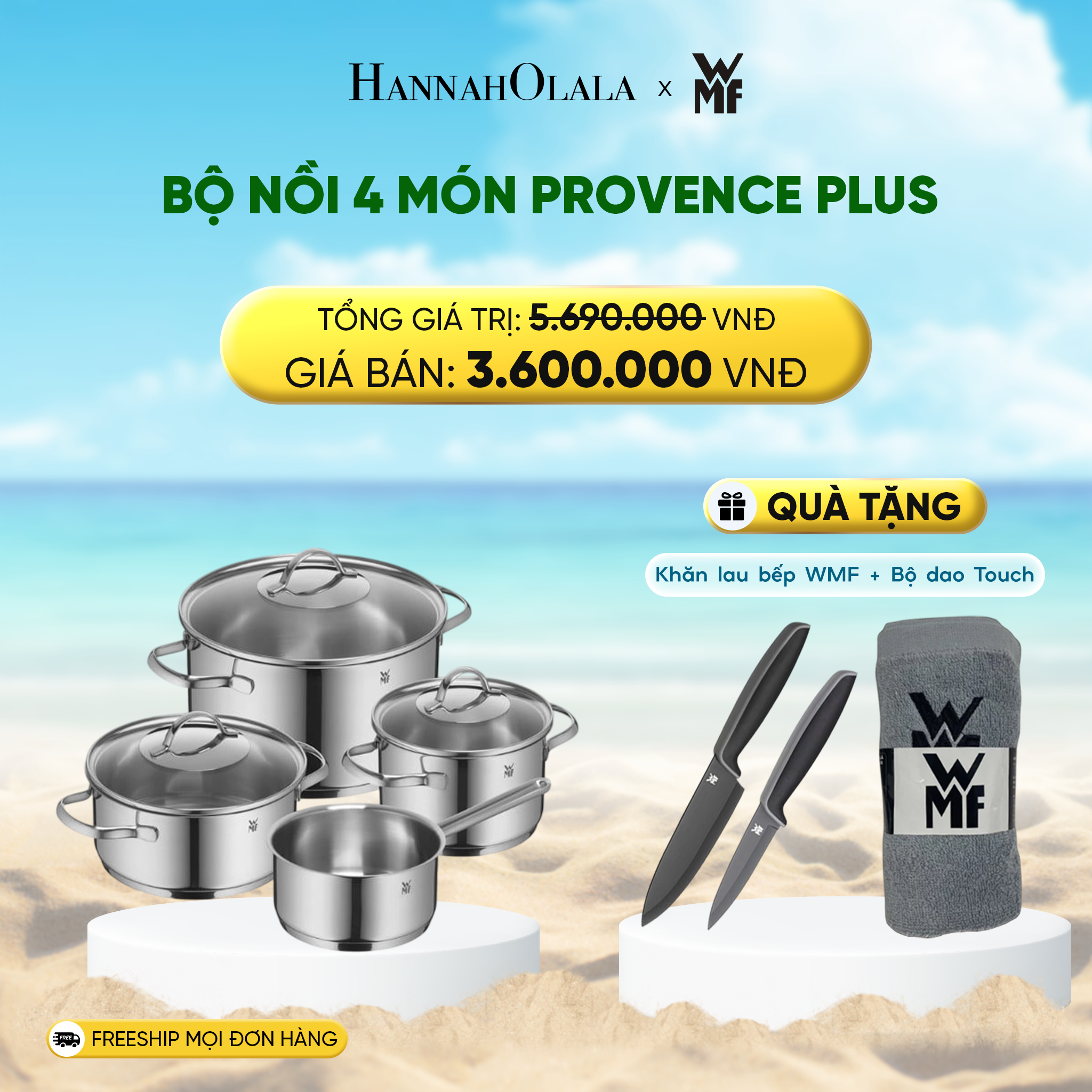 Bộ Nồi Provence Plus 4 Món