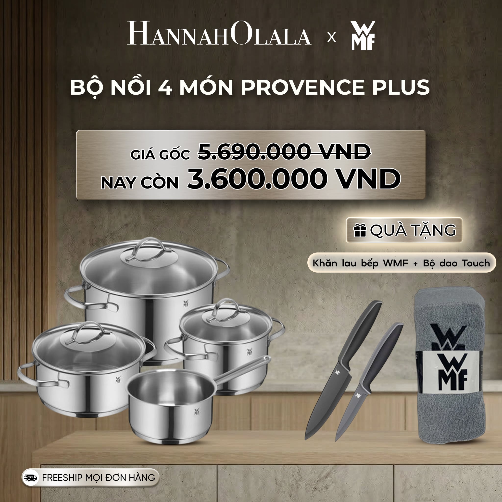 Bộ Nồi Provence Plus 4 Món