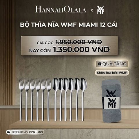  B176_DEAL 9: BỘ THÌA NĨA WMF MIAMI 12 CÁI 