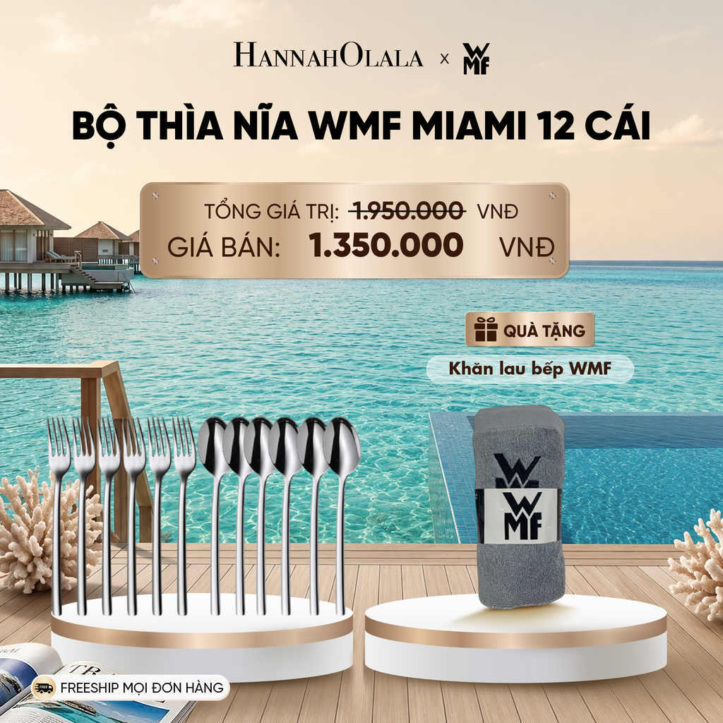  BỘ THÌA NĨA WMF MIAMI 12 CÁI_ D678 