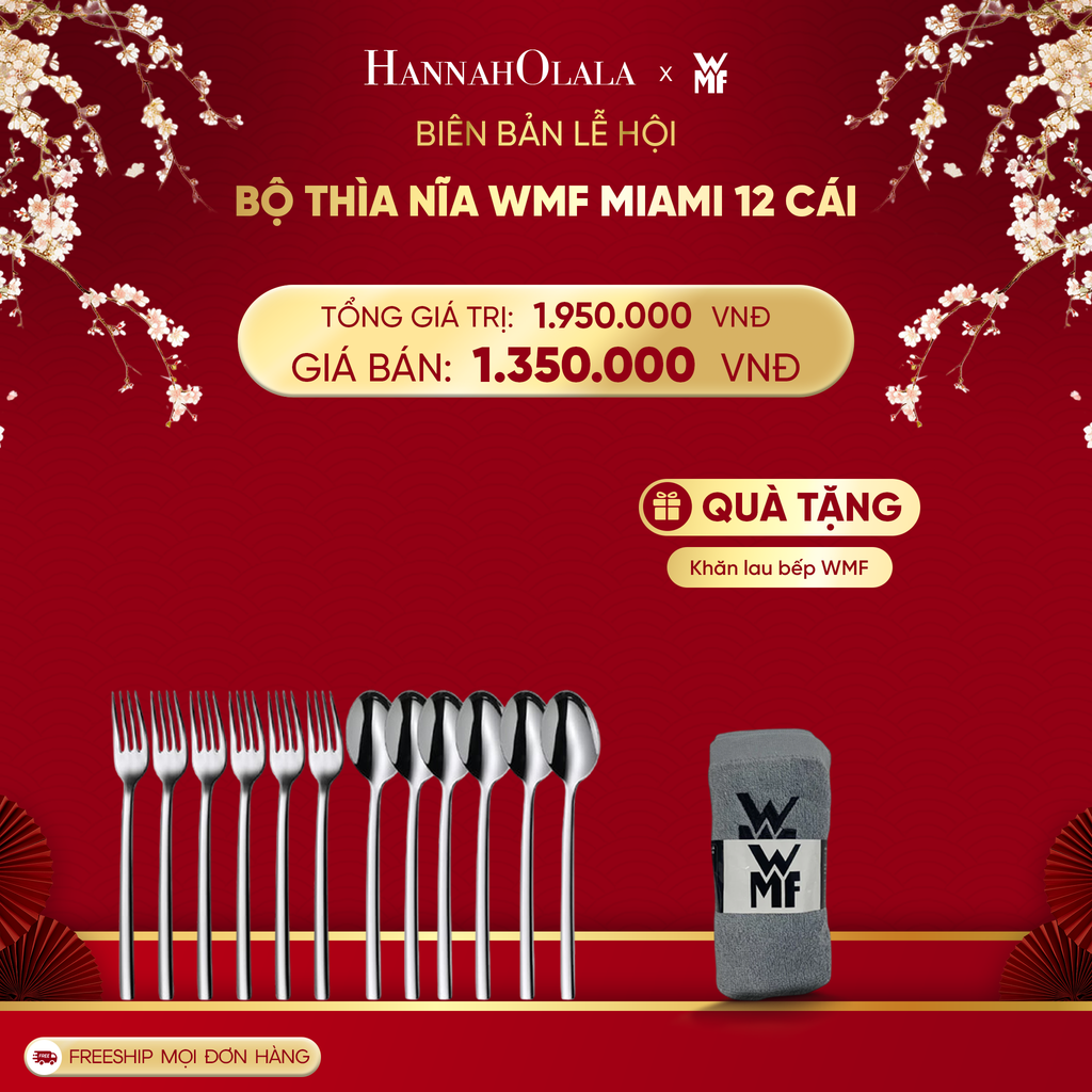  DEAL 9: BỘ THÌA NĨA WMF MIAMI 12 CÁI 