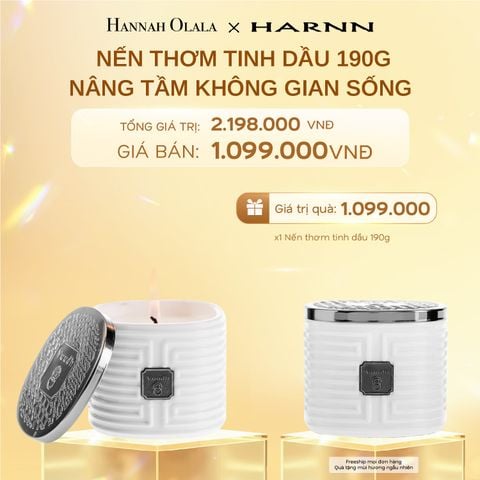  DEAL 10: [B1G1] NẾN THƠM TINH DẦU HARNN 190G - NÂNG TẦM KHÔNG GIAN SỐNG 