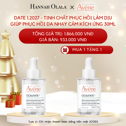  DEAL 2: DATE 1.2027 - TINH CHẤT PHỤC HỒI EAU THERMALE AVÈNE CICALFATE+ INTENSIVE SKIN SERUM LÀM DỊU GIÚP PHỤC HỒI DA NHẠY CẢM KÍCH ỨNG 30ML 