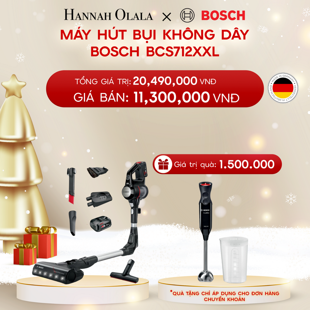  DEAL 3: MÁY HÚT BỤI KHÔNG DÂY BOSCH BCS712XXL 
