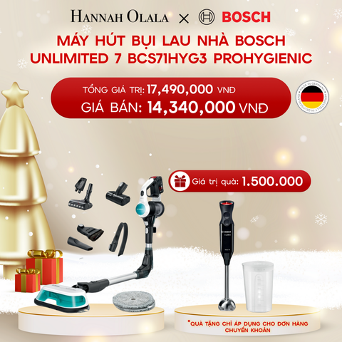  DEAL 5: MÁY HÚT BỤI LAU NHÀ BOSCH UNLIMITED 7 BCS71HYG3 PROHYGIENIC 