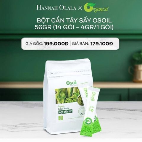  DEAL 4: BỘT CẦN TÂY SẤY OSOIL 56GR (14 GÓI - 4GR/1 GÓI) 