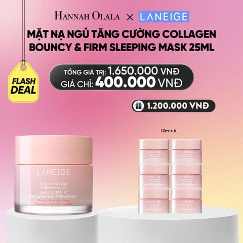  MẶT NẠ NGỦ DƯỠNG ẨM LANEIGE BOUNCY & FIRM SLEEPING MASK 25ML TĂNG CƯỜNG COLLAGEN VÀ CHĂM SÓC DA - FLASH DEAL_A1240 