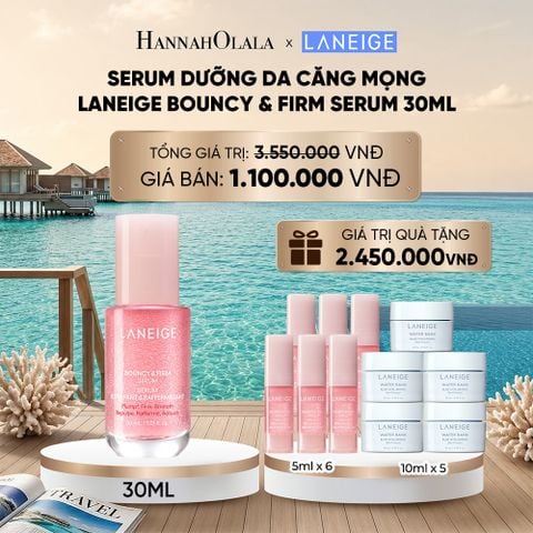  SERUM TĂNG CƯỜNG COLLAGEN, LÀM MỜ DẤU HIỆU LÃO HÓA, GIÚP DA CĂNG SÁNG LANEIGE BOUNCY & FIRM SERUM 30ML 